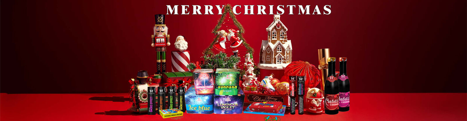 Feux d'artifice de gâteau du consommateur