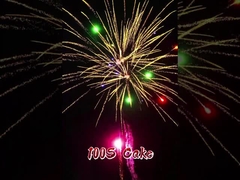 Vente en gros de feux d'artifice de gâteaux à 100 coups de feu 1.4G Feux d'artifice de gâteaux de consommation pour les festivals