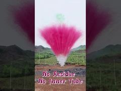 Batterie de feux d'artifice 100 coups, feux d'artifice de jour, gâteau de feux d'artifice, pas de résidus, pas de tube interne, feux d'artifice de fumée colorée