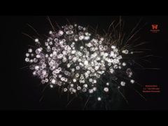 Gâteau de feux d'artifice en éventail de 25 coups de 1,2 pouce Liuyang Mandarin 1.3g pour spectacle pyrotechnique professionnel