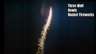 1 "petits tirs de ciel fusée feux d'artifice trois loups hurlent fusée jouet feux d'artifice pyrotechnie