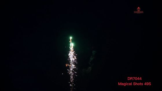 La broche magique extérieure des tirs 49s de mandarine perle des feux d'artifice pour la célébration