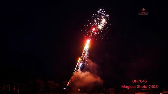 La broche magique de tirs de la mandarine 740S perle des feux d'artifice de paquet d'assortiment de pyrotechnie