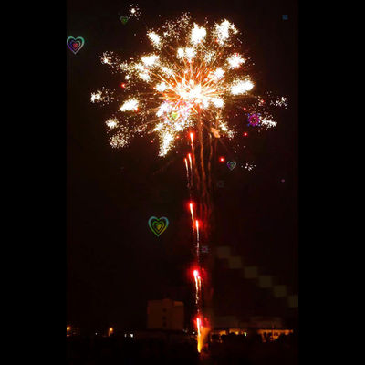 Les feux d'artifice d'usines de pyrotechnie de Liuyang 196 feux d'artifice professionnels d'effets spéciaux de feux d'artifice de gâteau de tirs montrent