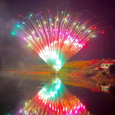 Les feux d'artifice de Liuyang Mandarin Les feux d'artifice pyrotechnique 150 coups Les feux d'artifice de gros gâteau 1,3 g Un0335 Professionnel