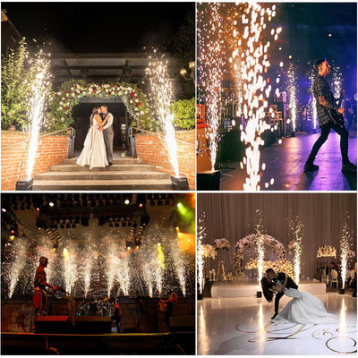 750W Wireless DMX Control Cold Pyro Sparkler Fireworks Fountain Machine For DJ Stage Wedding Party Cold Spark Machine