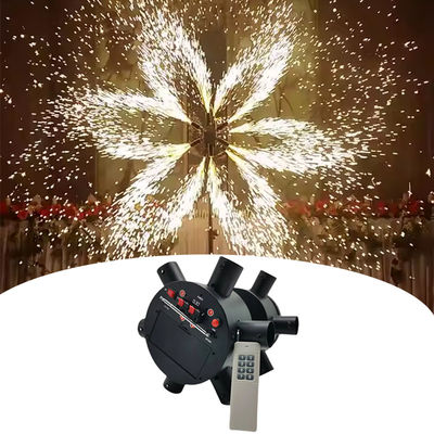 Commande à distance Fontaine froide Double roues Électrique Magical Windmill Scène Feux d'artifice Igniter Roue magique Feux d'artifice Équipement de tir