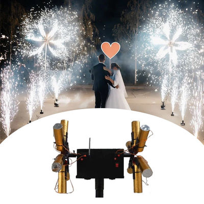 12 récepteurs télécommandé sans fil moulin à vent en rotation à froid Pryo fontaine machine feux d'artifice tirant système d'allumage pour mariage
