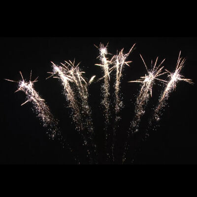 Feux d'artifice mandarin Liuyang 1.4G Feux d'artifice 1.2'' 7 coups Feux d'artifice en éventail à une rangée Feux d'artifice de gâteau pour festival chinois