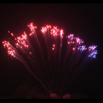 L'usine chinoise en gros 1.2'13 Shots Single Row S gâteau feux d'artifice bleu à rouge à blanc Strobe Mandarin feux d'artifice extérieur