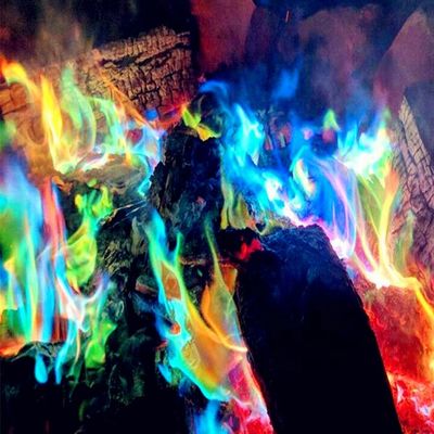 Flammes changeantes du feu de MSDS de couleur mystique de magie pour Halloween