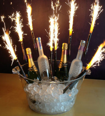 Cierges magiques sans fumée de fontaine de glace d'étape/0,029 feux d'artifice de bougies d'anniversaire de CBM