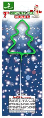 L'arbre de 7 pouces forment la pyrotechnie tenue dans la main de feux d'artifice de Noël de feux d'artifice froids pour des enfants