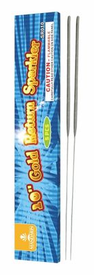 À travers la pyrotechnie de mandarine de pouce 240mm du cierge magique 10 de feu d'artifice