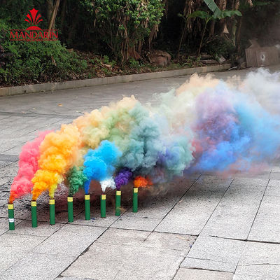 Paquet tenu dans la main coloré d'OEM de bombe fumigène d'arc-en-ciel de 2 minutes
