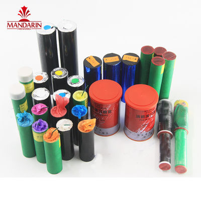 Daytime On The Ground Two Side Rainbow Colorful Smoke Tube Bombs Fireworks