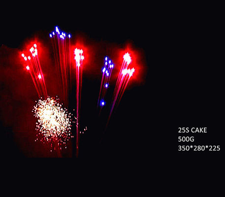 25 feux d'artifice classiques extérieurs pyrotechniques faits sur commande de gâteau du consommateur de nouvelle année de tirs à vendre