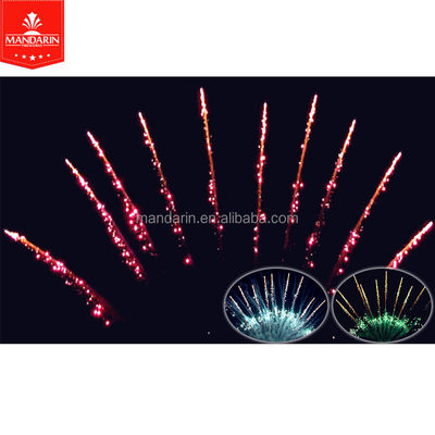 Les feux d'artifice professionnels de la mandarine 108S montrent les feux d'artifice superbes de gâteau de la pyrotechnie 1.3g Un0335