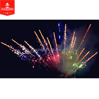 Salue les feux d'artifice professionnels montrent 100 tirs Z/pyrotechnie de gâteau forme de fan