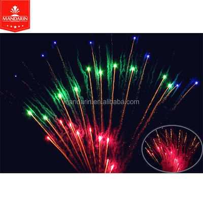 200 feux d'artifice professionnels de tirs montrent l'affichage adapté aux besoins du client de pyrotechnie