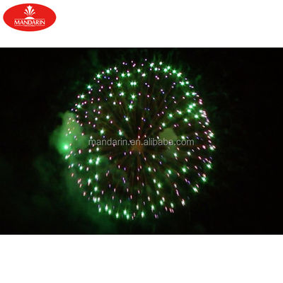 La boule aérienne Shell de mortier de salut affichage de 3 pouces écosse des feux d'artifice adaptés aux besoins du client