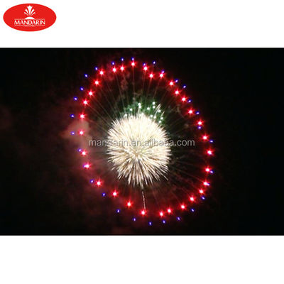 Les projectiles d'artillerie professionnels de boules de pyrotechnie de partie/5 avancent des feux d'artifice petit à petit de coquilles de boîte métallique