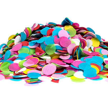 Canon fait sur commande de confettis d'arc-en-ciel pour la décoration de noce d'anniversaire