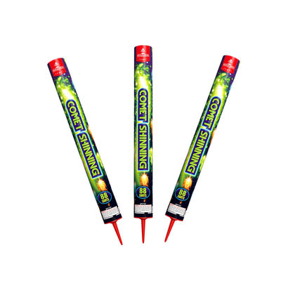 Comète Shinning Roman Candle Fireworks Pyrotechnics 88 tirs pour la partie
