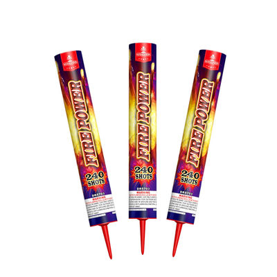 Adapté aux besoins du client 240 tirs la pyrotechnie de mandarine de puissance de feu pour le festival