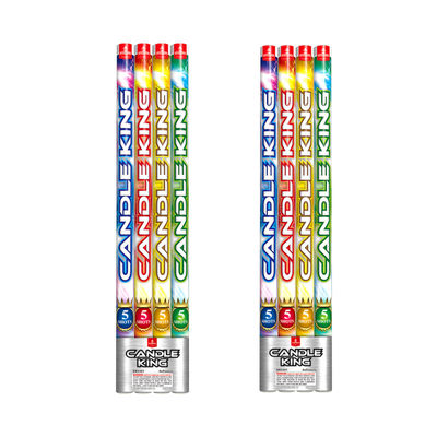 Mandarine Roman Candle Fireworks de 5 tirs 0,032 pyrotechnies personnalisables de CBM