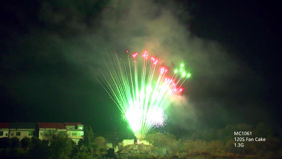 Feux d'artifice professionnels de pyrotechnie de mandarine 130 tirs pour Noël