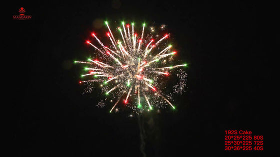 192 grands feux d'artifice de gâteau de tirs pour l'occasion de Noël