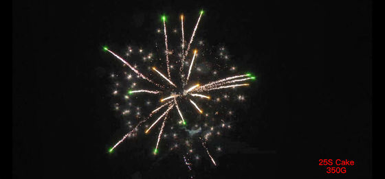25 feux d'artifice pyrotechniques de gâteau de tirs ont adapté 180x180x225cm aux besoins du client
