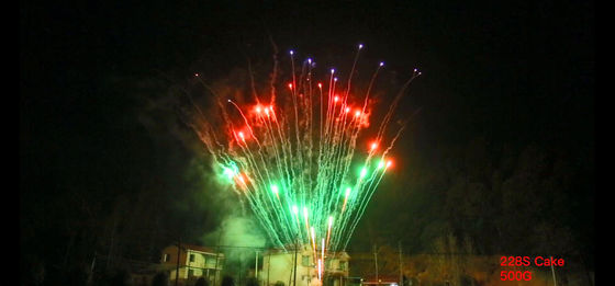 228 feux d'artifice de gâteau du consommateur de pyrotechnie des tirs 500G pour la célébration chinoise de nouvelle année