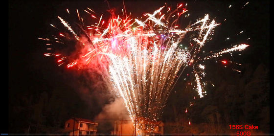 Feux d'artifice de gâteau du consommateur de tirs de la mandarine 500G 156